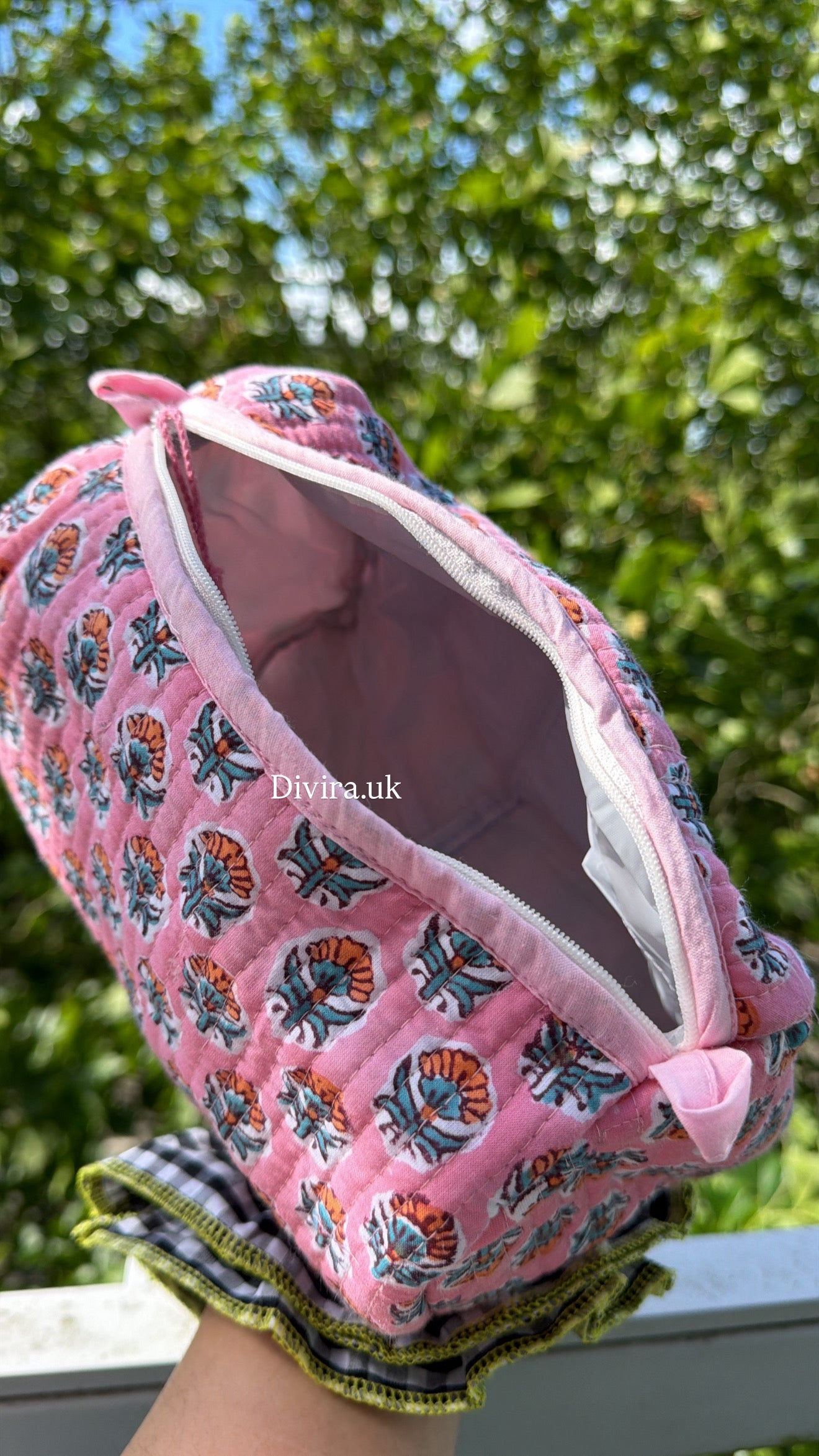 Pink Quilted Pouch