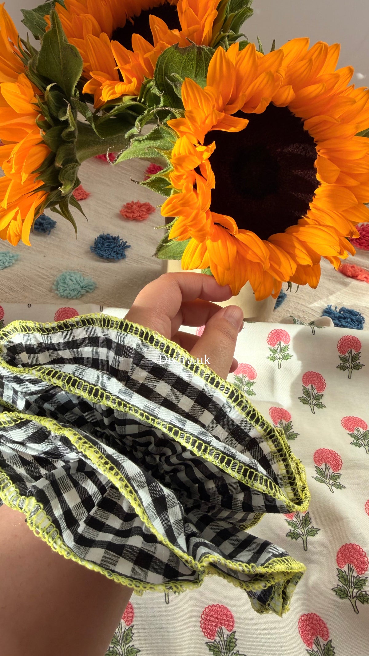 Gingham Scrunchie