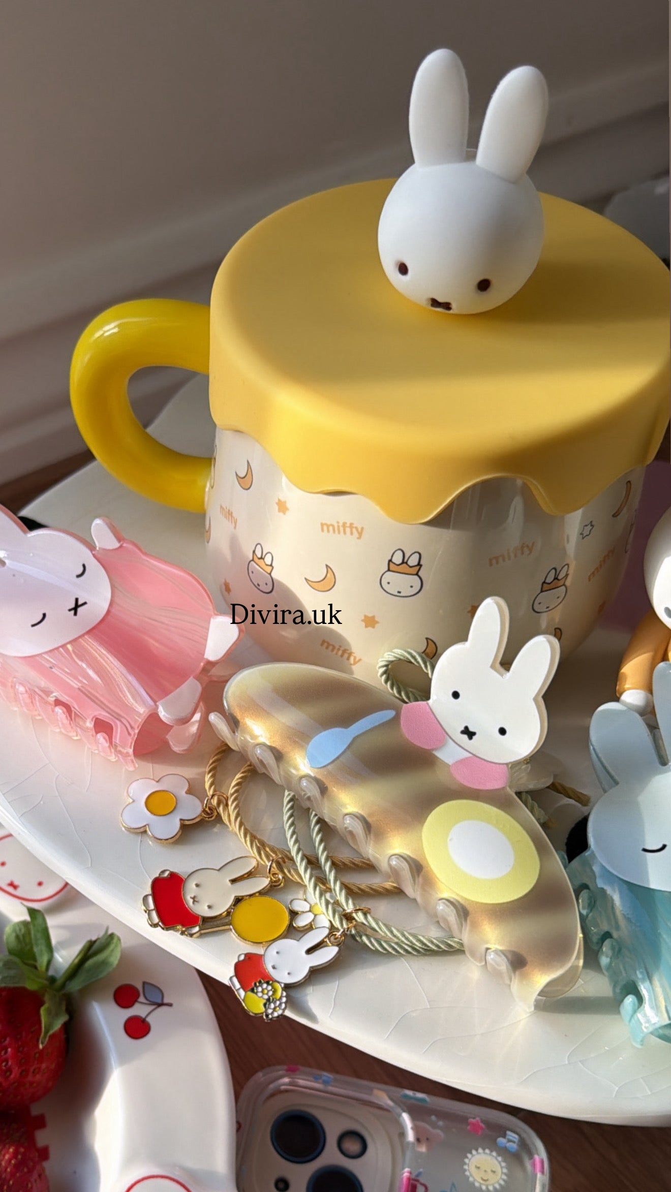 Miffy Ceramic Cup with Lid💛🎀