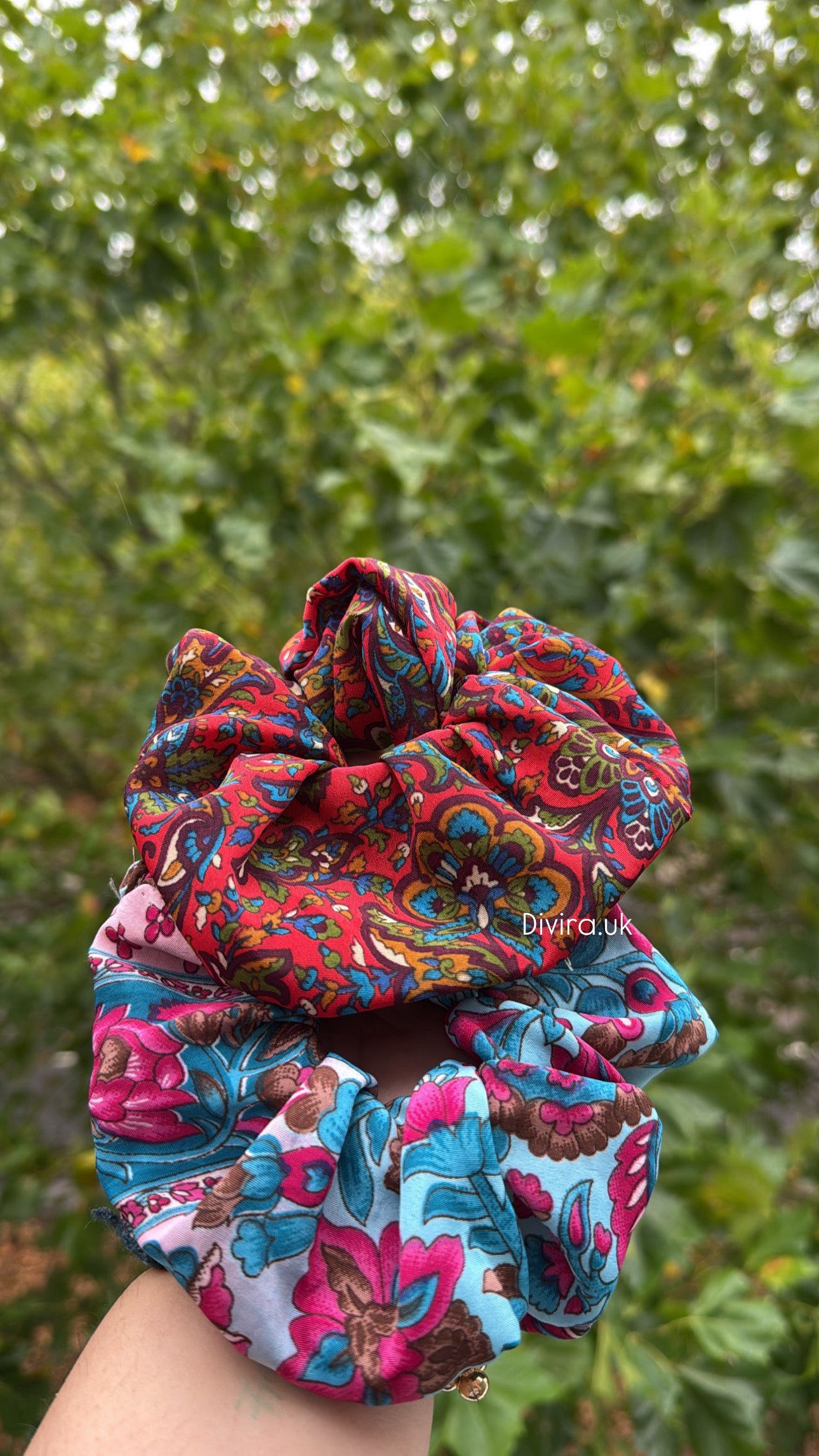 Bundle of 2 large satin scrunchies
