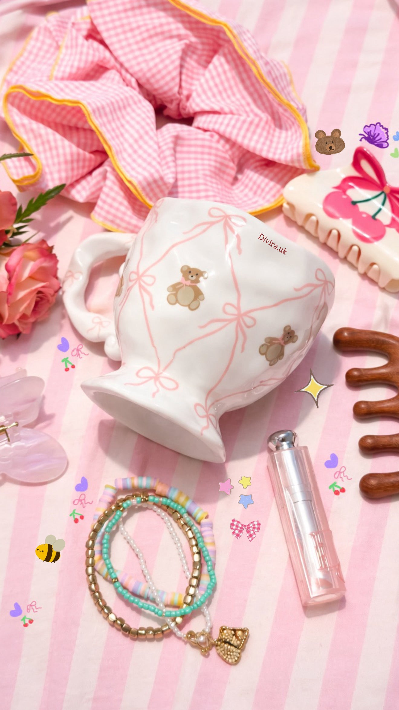 Teddy Ceramic Cup🧸💜