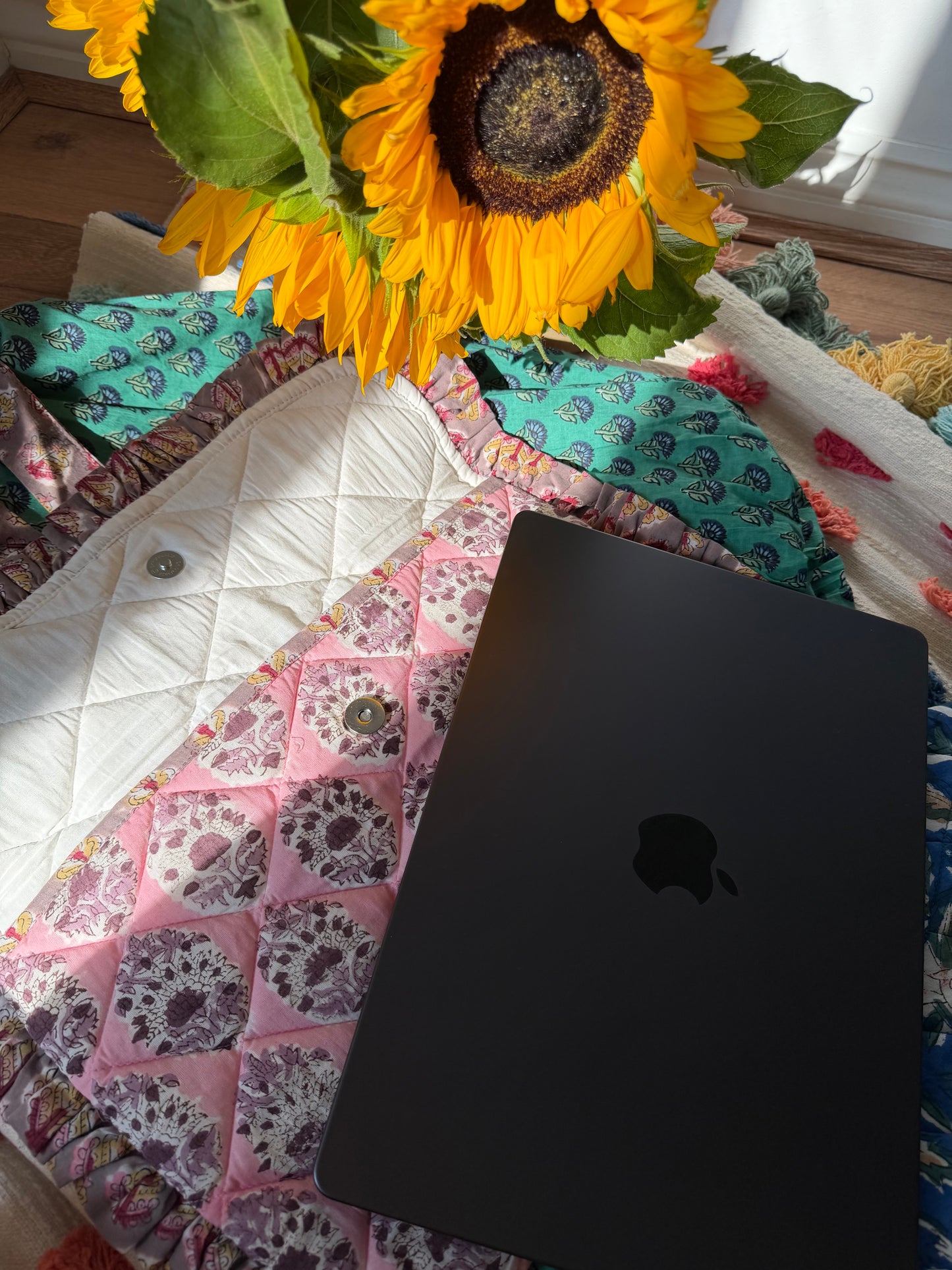 Pink & Grey Laptop Sleeve