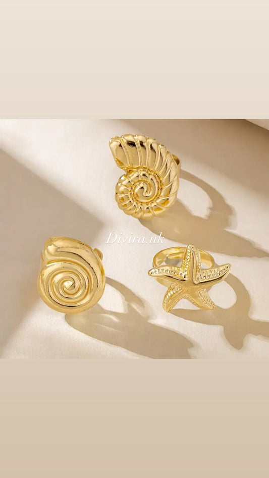 Set of 3 RINGS ( adjustable )