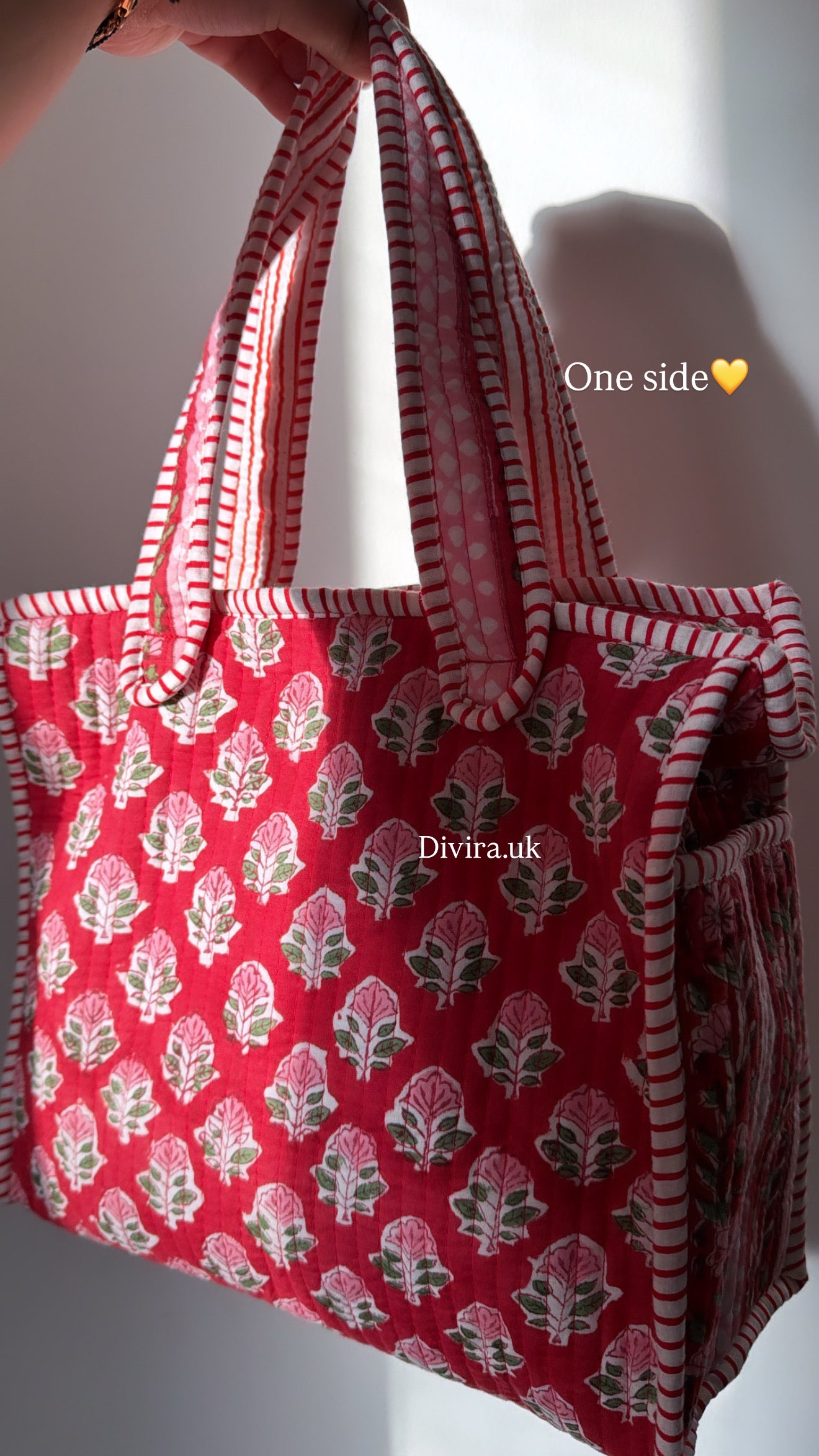 Mini Tote Bag with zip ( two sided print )
