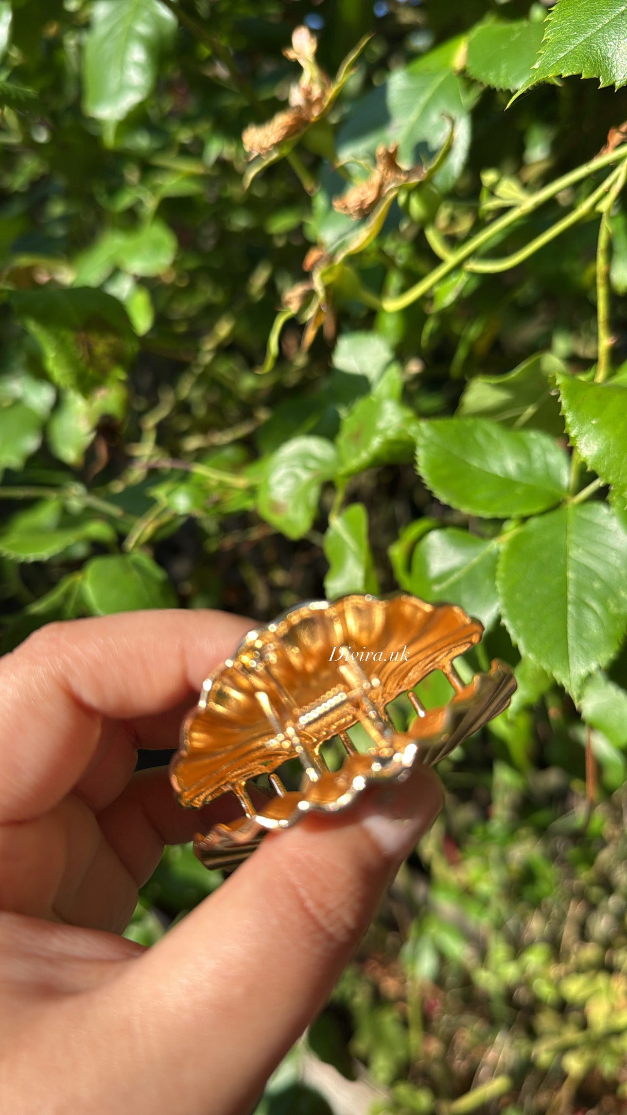Gold Shell Claw clip