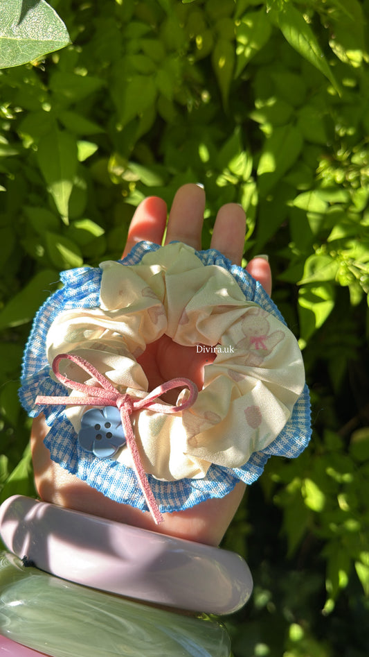 Button Scrunchie