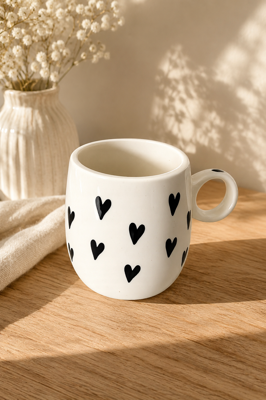 Black Heart Mug⭐️