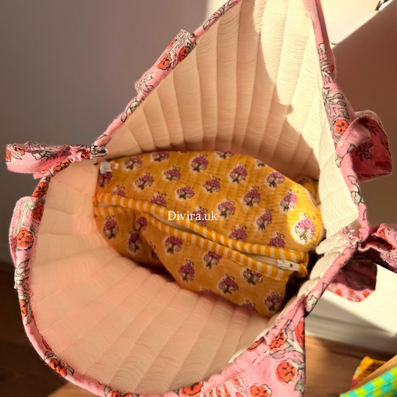 Ruffle Tote Bag