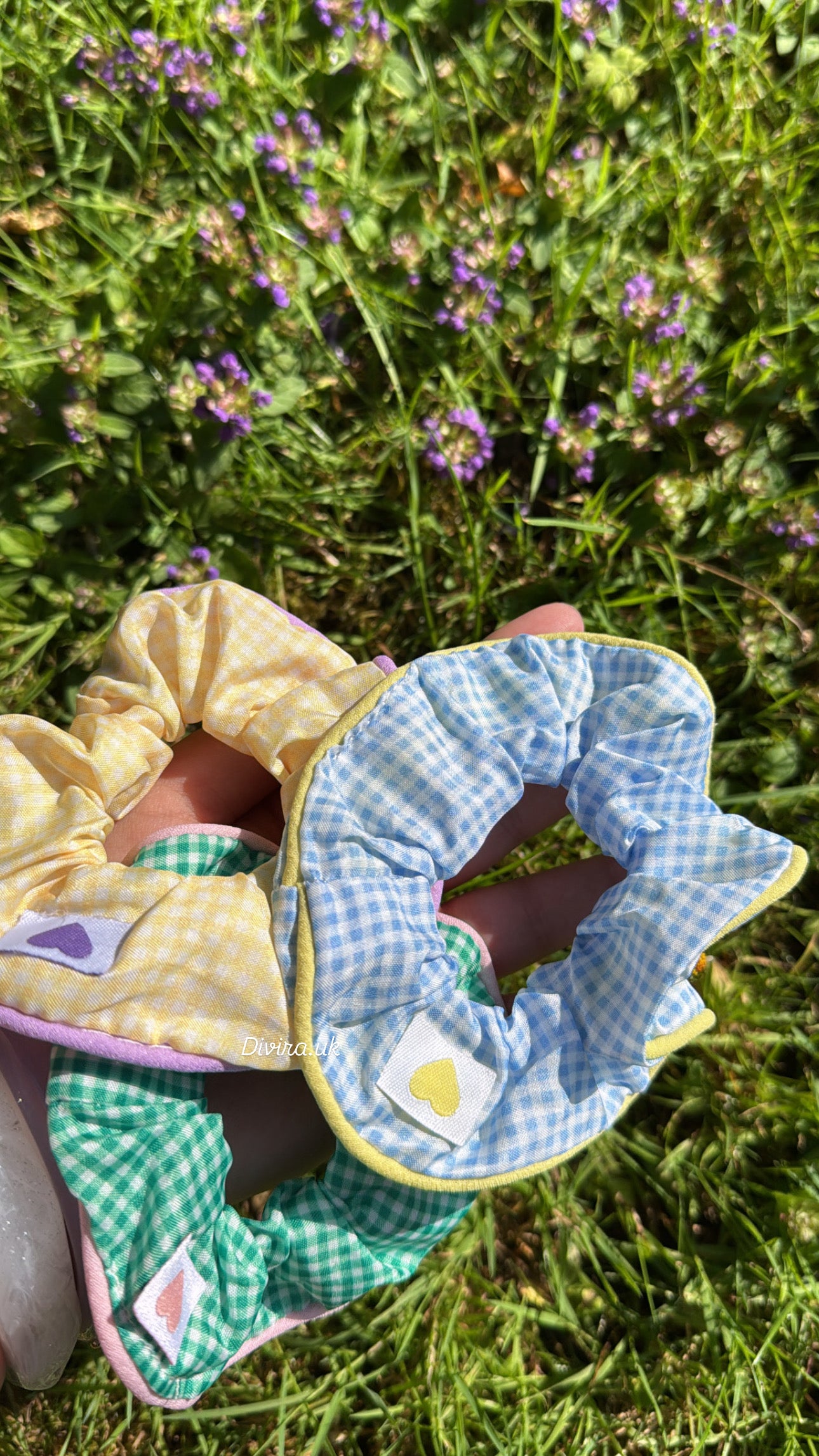 Gingham Scrunchies