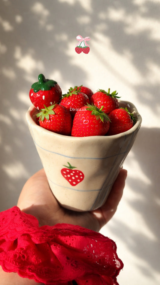 Strawberry Ceramic Cup🍓