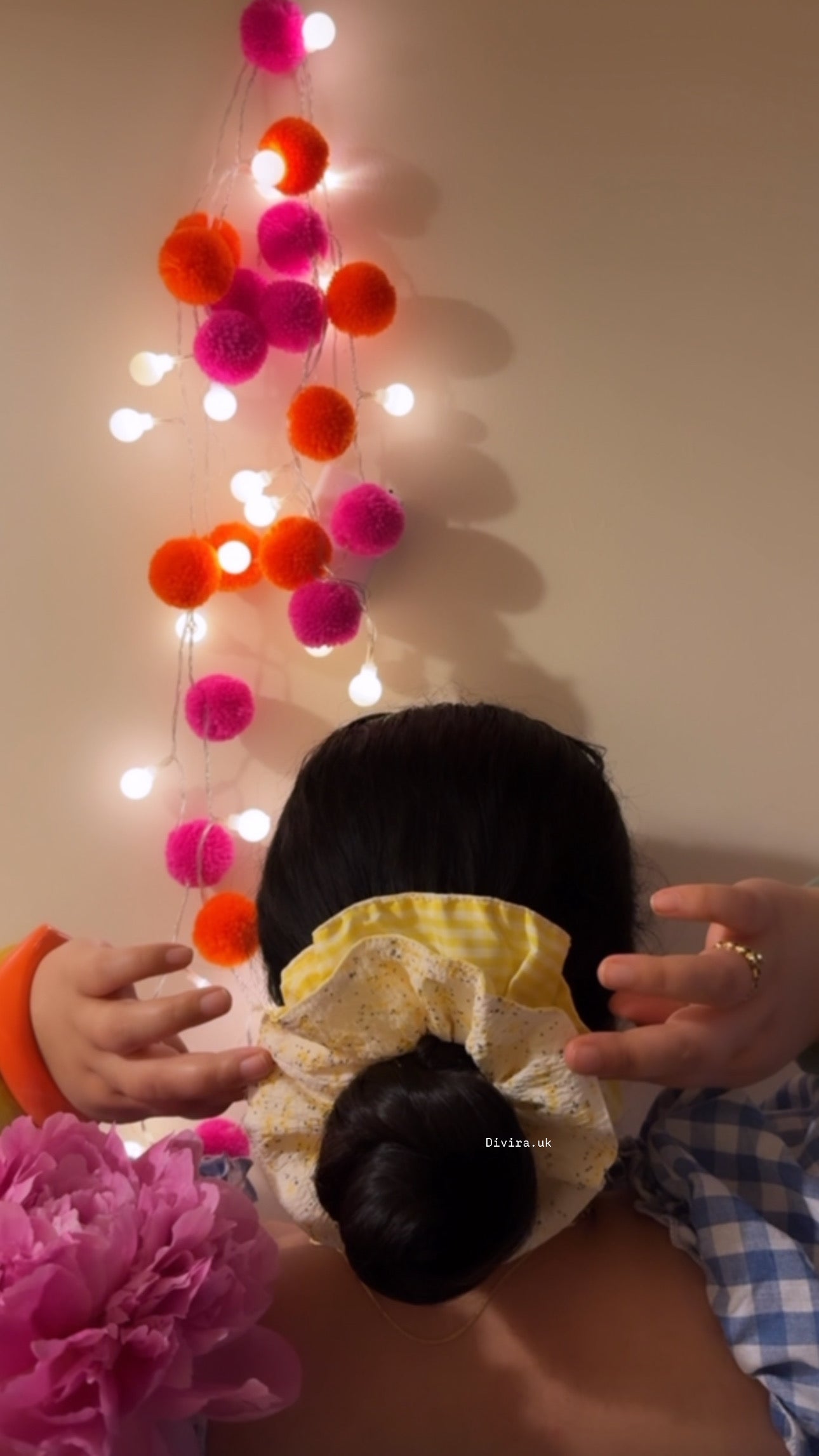 Yellow LARGE scrunchie