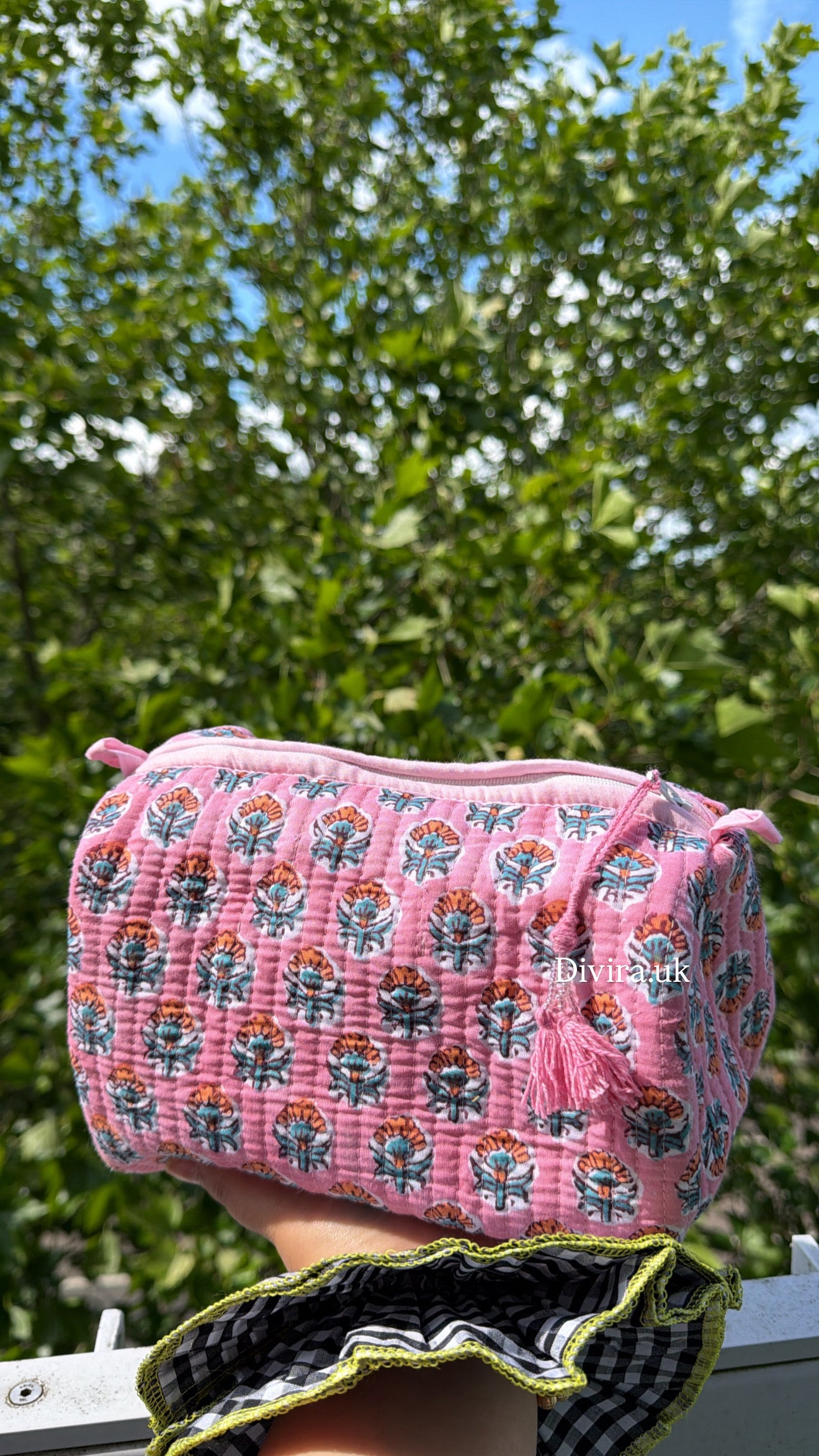 Pink Quilted Pouch