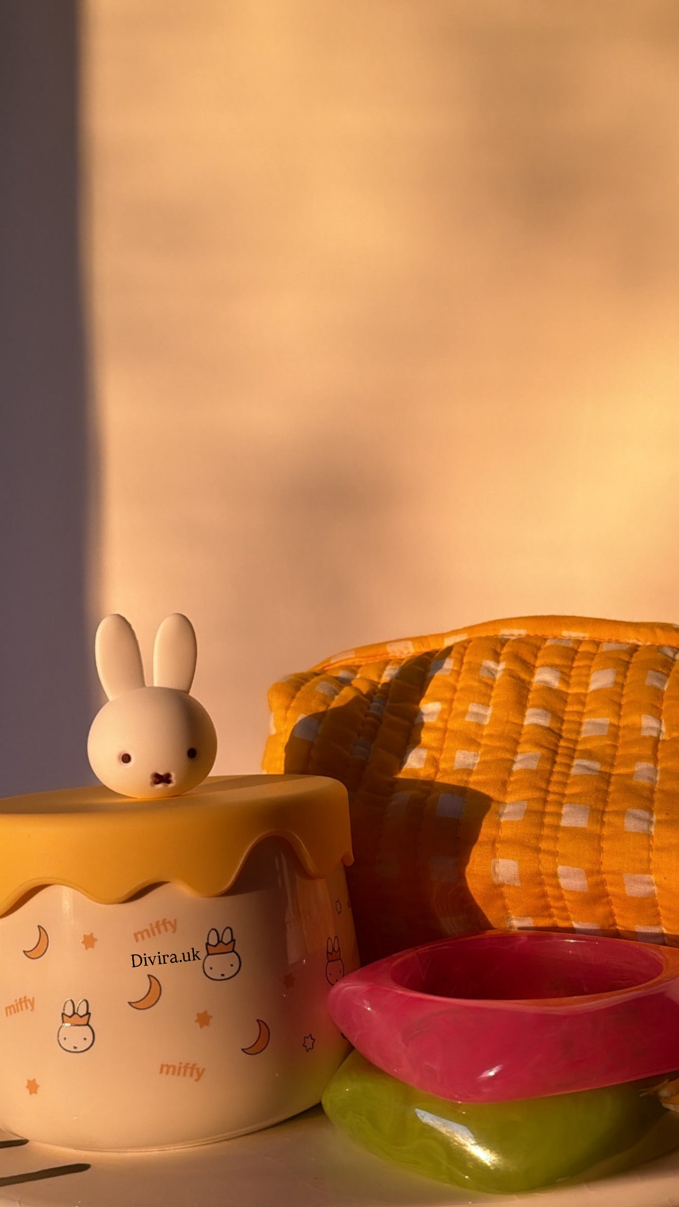 Miffy Ceramic Cup with Lid💛🎀