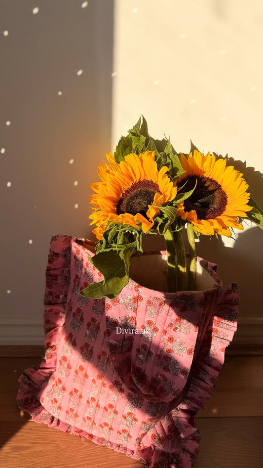 Ruffle Tote Bag
