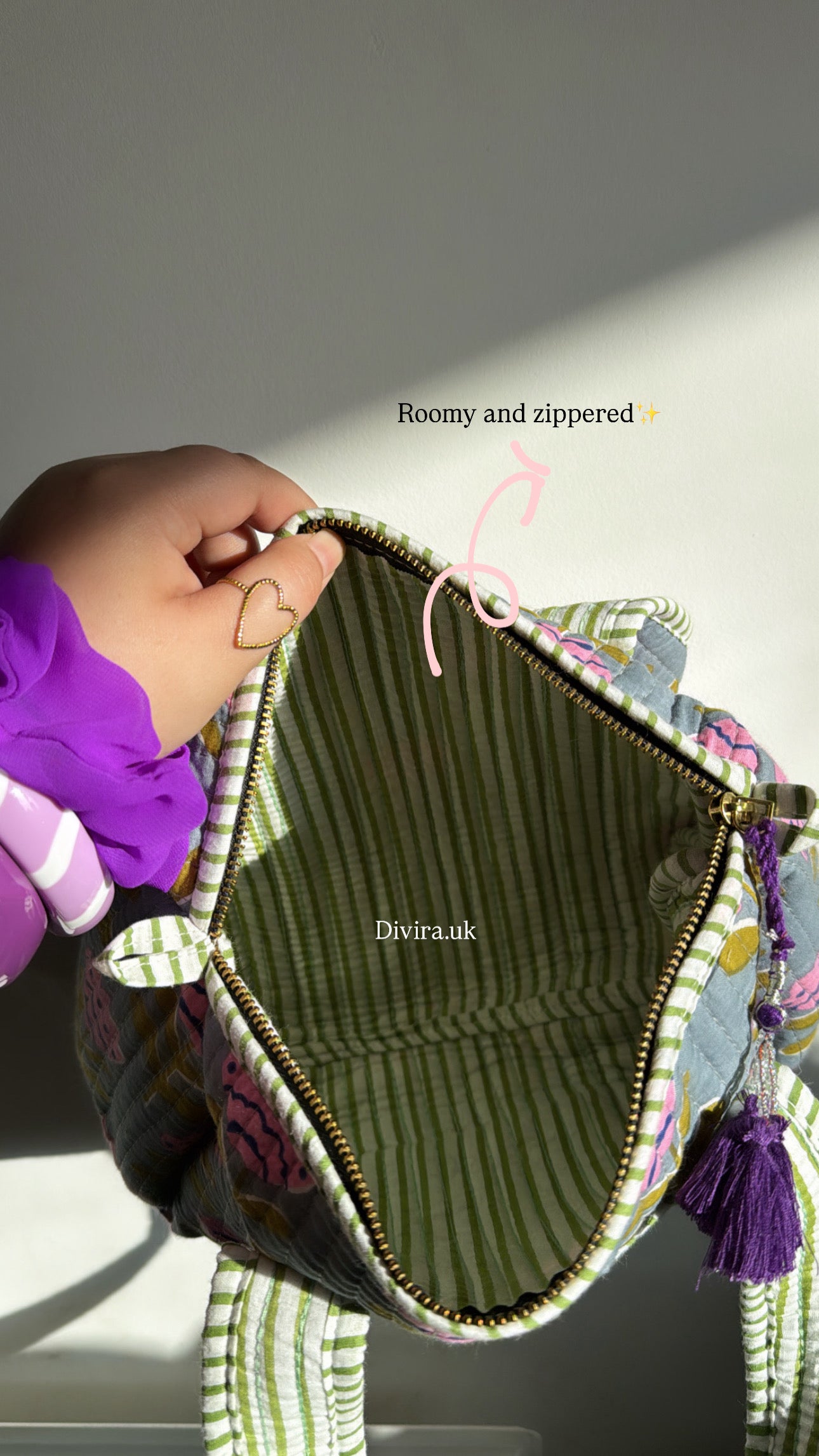 Quilted Mini Duffel Bag