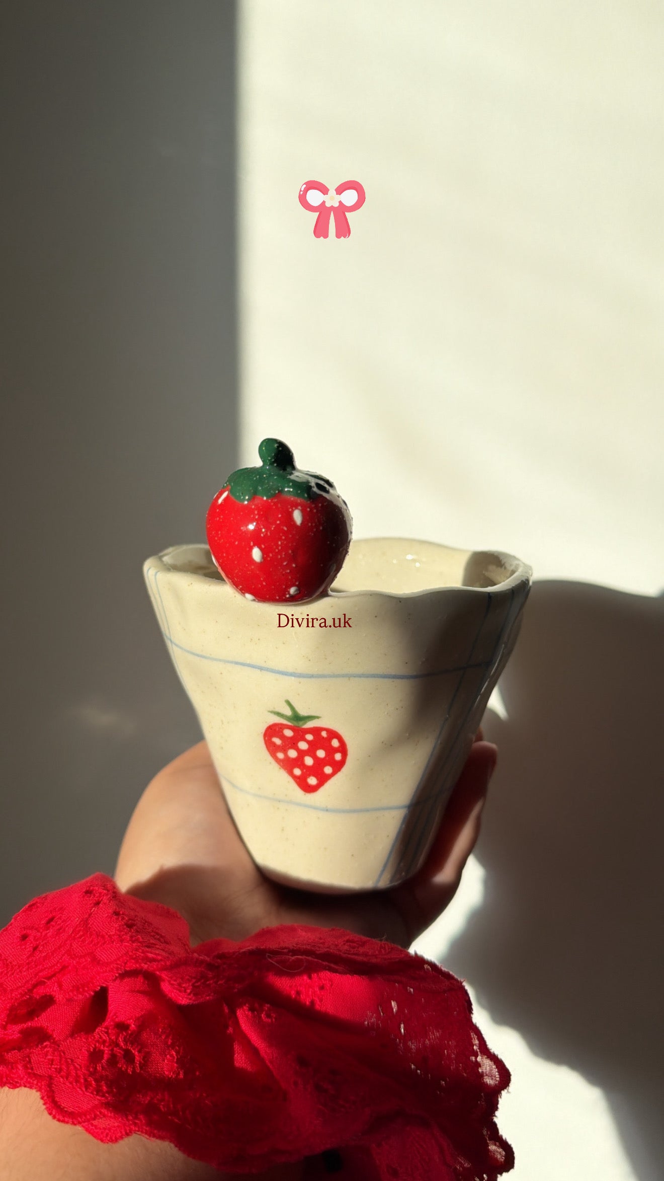 Strawberry Ceramic Cup🍓