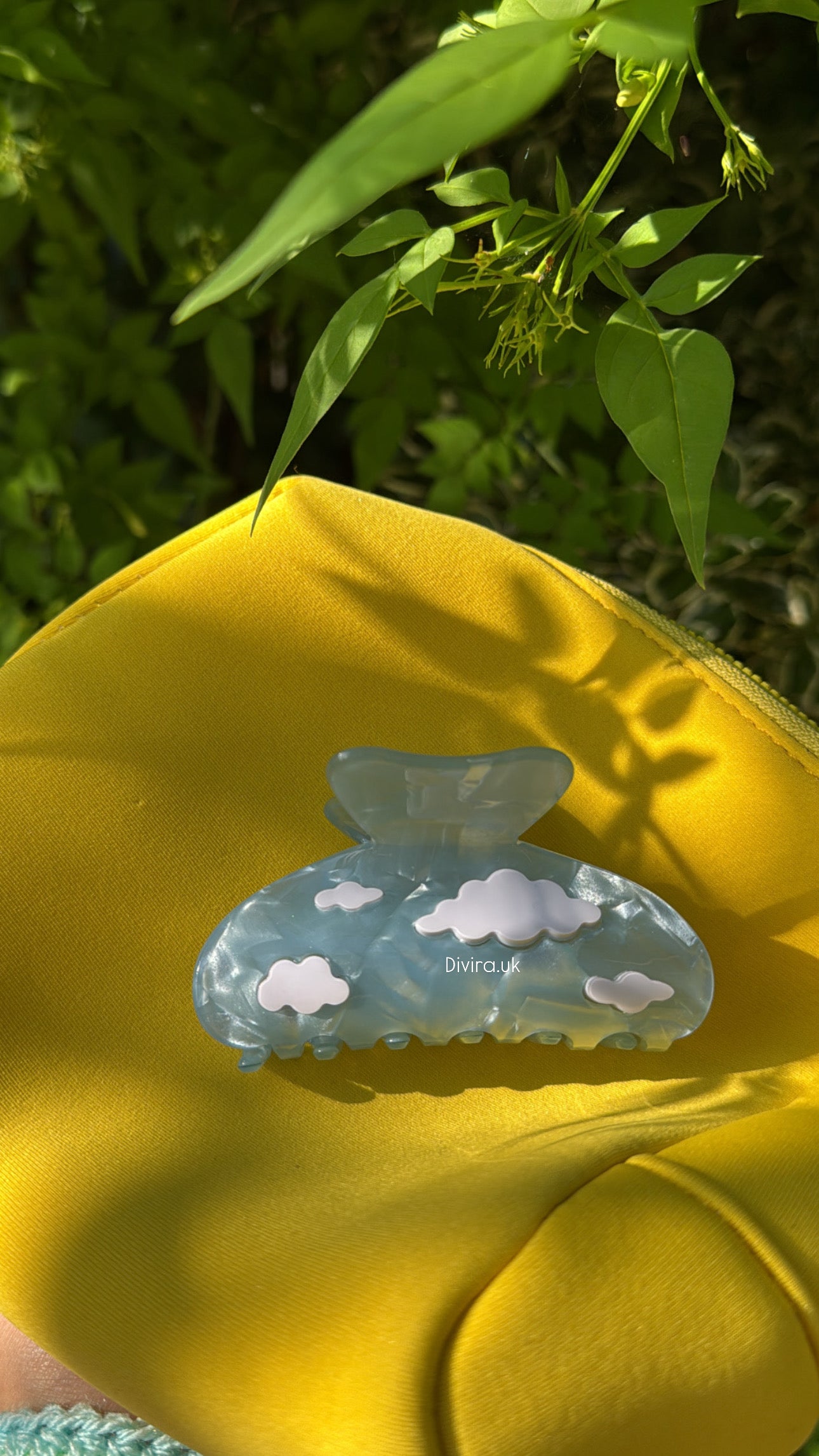 Blue Cloud Claw Clip
