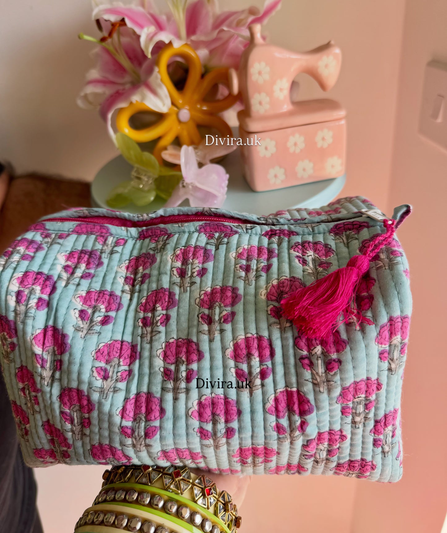 Pink Blossom Pouch🌸✨🦢
