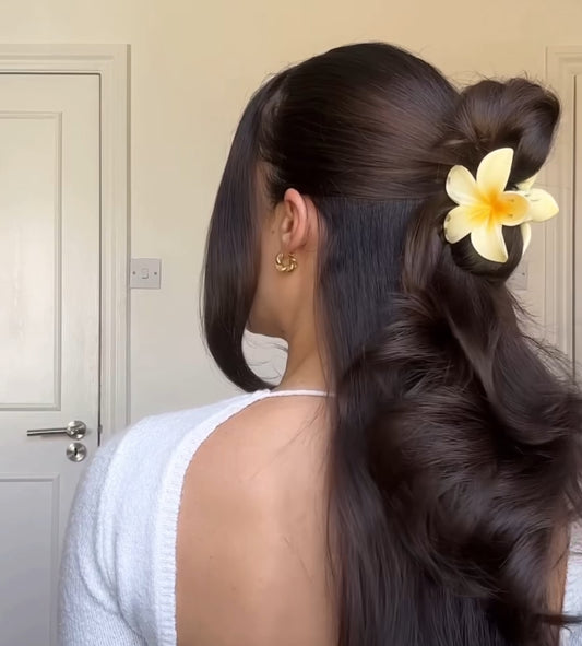 Flower Claw Clip (YELLOW)