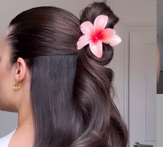 Flower Claw Clip (PINK)