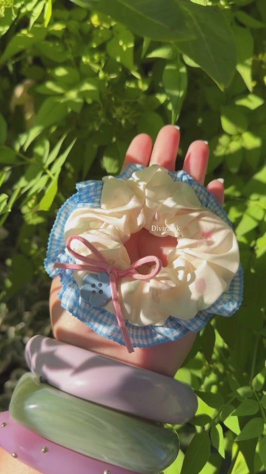 Button Scrunchie