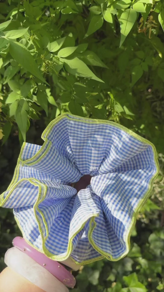 Blue Large Scrunchie