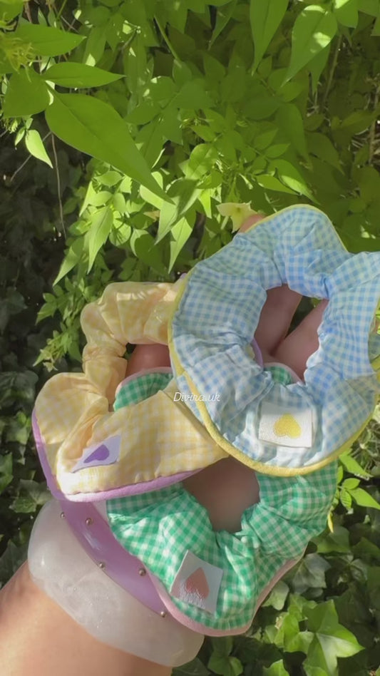 Gingham Scrunchies